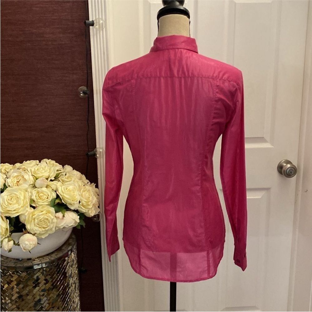 Burberry pink Women's Pink Button-Up Shirt, XS - Picture 8 of 9